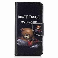 For Samsung Galaxy J5 Prime J5 (2017) Card Holder Wallet with Stand Flip Pattern Case Full Body Case Bear Hard PU Leather J7 (2017) J3 Pro J3