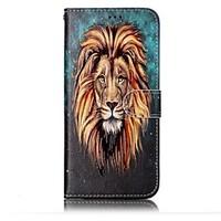 For Samsung Galaxy S8 S8 Plus Case Cover Lion Pattern Shine Relief PU Material Card Stent Wallet Phone Case S7 S6 S7 S6 Edge