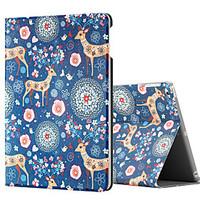 For Apple iPad (2017) iPad Air 2 iPad Air Case Cover with Stand Flip Pattern Full Body Case Animal Hard PU Leather