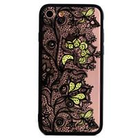 For Apple iPhone 7 7Plus 6S 6Plus 5 SE 5SCase Cover Retro Flower Pattern Openwork Relief Printing Thin PC Material Phone Case