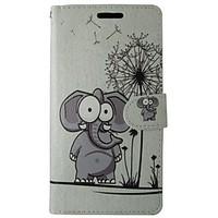 For Huawei Case / P9 / P8 / P8 Lite Card Holder / Wallet / with Stand Case Full Body Case Elephant Hard PU Leather HuaweiHuawei P9 /