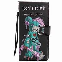 For Xperia XA Ultra X Performance Z5 Case Cover One - eyed Mouse Painted Lanyard PU Phone Case