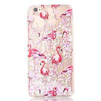 For Apple iPhone 7 7Plus 6S 6Plus Case Cover Flamingo Pattern TPU Soft Edge of The Sand Flashing Mobile Phone Shell