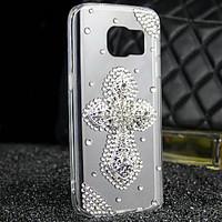 for samsung galaxy s7 edge rhinestone transparent case back cover case ...