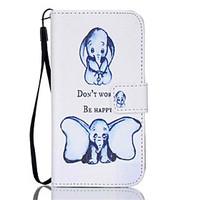 For Samsung Galaxy S7 Edge Wallet / Card Holder / with Stand / Flip Case Full Body Case Elephant PU Leather Samsung S7 edge / S7