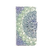 For iPhone 5 Case Wallet / with Stand / Flip Case Full Body Case Flower Hard PU Leather iPhone SE/5s/5