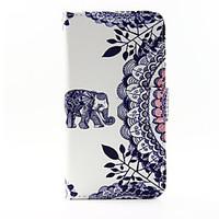 For Samsung Galaxy Case Card Holder / with Stand / Flip / Pattern / Magnetic Case Full Body Case Elephant PU Leather Samsung A5 / A3