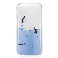 For Samsung Galaxy A5(2017) A3(2017) Case Cover Penguin Pattern High Permeability TPU Material IMD Craft Phone Case