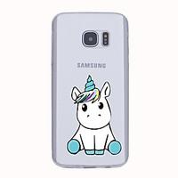 For Case Cover Ultra Thin Pattern Back Cover Case Unicorn Soft TPU for Samsung S6 edge plus S6 edge S6 S5