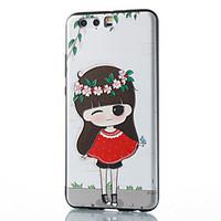 For Huawei Mate 8 Mate 9 Pro Case Cover Little Girl Pattern Relief TPU Material Phone Case P10 P9 P8 Lite 2017 6X NOVA V9