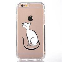 For Transparent Pattern Case Back Cover Case Lovely Cat Soft TPU for IPhone 7 7Plus iPhone 6s 6 Plus iPhone 6s 6 iPhone 5s 5 5E 5C