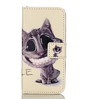 For iPhone 7 7plus 6s 6 Plus SE 5s 5 Case Wallet / Card Holder / with Stand / Flip Case Cat Hard PU Leather