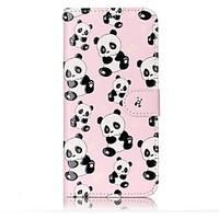 For Samsung Galaxy S8 S8 Plus Case Cover Panda Pattern Shine Relief PU Material Card Stent Wallet Phone Case S7 S6 S7 S6 Edge