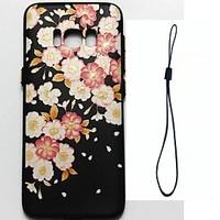 For Samsung Galaxy S8 Plus S8 Case Cover Flower Pattern Fuel Injection Relief Plating Button Thicker TPU Material Phone Case S7 S6 Edge