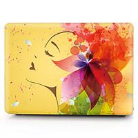 For MacBook Pro 13 15 Case Cover Polycarbonate Material Flower Sexy Lady