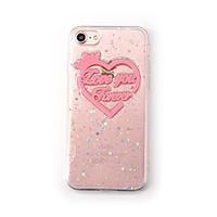For Apple iPhone 7 Plus 7 Case Cover Transparent Pattern Back Cover Case Heart Soft Silicone for iPhone 6s Plus 6 Plus 6 6S