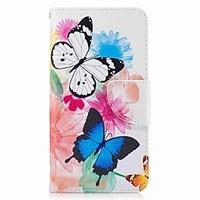 For Samsung Galaxy J5 Prime J5 (2017) Card Holder Wallet with Stand Flip Pattern Case Full Body Case Butterfly Hard PU Leather J7 (2017) J3 Pro J3