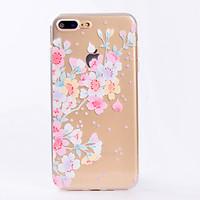 For iPhone 7 7 Plus Case Cover Transparent Pattern Back Cover Case Flower Soft TPU for iPhone 6s 6 Plus 6s 6 SE 5S 5