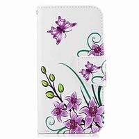 For Samsung Galaxy A3(2017) A5(2017) Card Holder Wallet with Stand Flip Pattern Case Full Body Case Butterfly Hard PU Leather