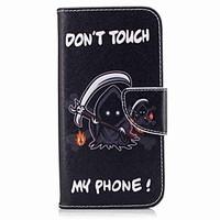 For Samsung Galaxy A3(2017) A5(2017) Card Holder Wallet with Stand Flip Pattern Case Full Body Case Skull Hard PU Leather