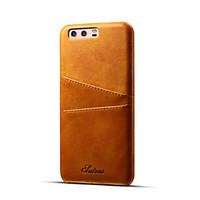 For Huawei P10 P10 Plus Card Holder Case Back Cover Case Solid Color Hard PU Leather for Huawei