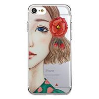 For iPhone 7 Plus 7 Case Cover Pattern Back Cover Case Sexy Lady Cartoon Flower Soft TPU for iPhone 6s Plus 6 Plus 55s SE 5