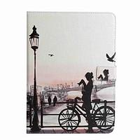 For Card Holder Wallet with Stand Flip Pattern Case Full Body Case City View Hard PU Leather for Apple iPad Pro 9.7\'\' iPad Air 2 iPad Air