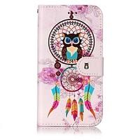 For Samsung Galaxy A3(2017) A5(2017) Case Cover Card Holder Wallet Embossed Pattern Full Body Case Dream Catcher Hard PU Leather