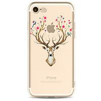 For Apple iPhone 7 7 Plus 6S 6 Plus Case Cover Deer Pattern Painted High Penetration TPU Material Soft Case Phone Case