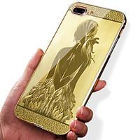 For Apple iPhone 7 Plus 7 Case Cover Shockproof Plating Pattern Back Cover Case Sexy Lady Hard Acrylic