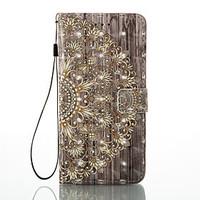 For iPhone 7 Plus 7 3D Effect Mandala Pattern PU Material Wallet Section Phone Case 6 Plus 6S 5 SE