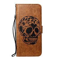 For Samsung Galaxy S8 Plus S8 Phone Case PU Leather Material Skull Pattern Embossed Phone Case S7 Edge S7 S6 Edge S6 S5