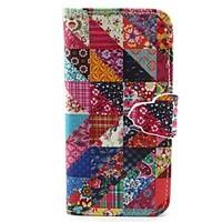 For iPhone 5 Case Wallet / Card Holder / with Stand / Flip Case Full Body Case Flower Hard PU Leather iPhone SE/5s/5