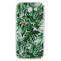 For Samsung Galaxy J3 J5 (2017) Case Cover Green Leaves Pattern Drop Glue Varnish High Quality TPU Material Phone Case J2 J5 J7 Prime J5 J7 (2016)