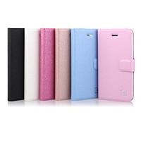 For iPhone 5 Case Card Holder / with Stand / Flip Case Full Body Case Solid Color Hard PU Leather iPhone SE/5s/5