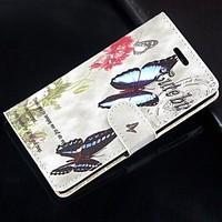 For Samsung Galaxy Case Card Holder / with Stand / Flip / Magnetic / Pattern Case Full Body Case Butterfly PU Leather Samsung A5 / A3
