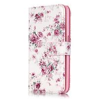 For iPhone 6 Case / iPhone 6 Plus Case Wallet / with Stand / Flip Case Full Body Case Flower Hard PU LeatheriPhone 6s Plus/6 Plus /
