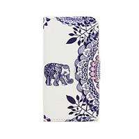 For Samsung Galaxy S7 Edge Card Holder / Wallet / with Stand / Flip Case Full Body Case Elephant PU Leather Samsung S7 edge / S7
