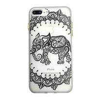 For Glow in the Dark Pattern Case Back Cover Case Elephant Soft TPU for iPhone7 7plus 6 6Splus 5 5S