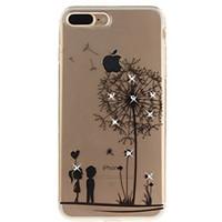 For iPhone 7 7 Plus 6 6S Plus 5 5S SE Case Cover Dandelion Pattern HD Painted Drill TPU Material IMD Process High Penetration Phone Case