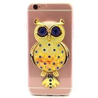 For Apple iPhone 7 7 Plus 6S 6 Plus SE 5S 5 Case Cover Owl Flash Powder Quicksand TPU Material DIY Stent Phone Case