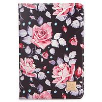 For Apple iPad Mini1 2 3/4 Case Cover with Stand Flip Pattern Full Body Case Flower Hard PU Leather