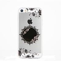 For Rhinestone DIY Case Back Cover Case Flower Soft TPU for Apple iPhone SE/5s iPhone 5