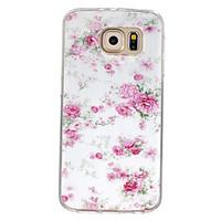 For Samsung Galaxy Case Pattern Case Back Cover Case Flower TPU Samsung S7 / S6 edge / S6