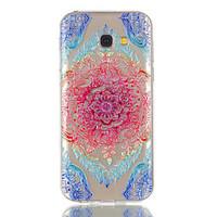 For Samsung Galaxy A5 A3 (2017) Case Cover Lace Flowers Pattern Relief Dijiao TPU Material High Through The Phone Case