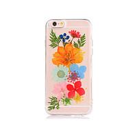 For DIY Case Back Cover Case Flower Soft TPU for Apple iPhone 7 Plus iPhone 7 iPhone 6s Plus/6 Plus iPhone 6s/6 iPhone SE/5s/5