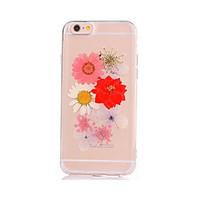 For DIY Case Back Cover Case Flower Soft TPU for Apple iPhone 7 Plus iPhone 7 iPhone 6s Plus/6 Plus iPhone 6s/6 iPhone SE/5s/5