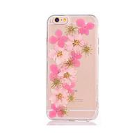 For DIY Case Back Cover Case Flower Soft TPU for Apple iPhone 7 Plus iPhone 7 iPhone 6s Plus/6 Plus iPhone 6s/6 iPhone SE/5s/5