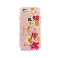 For DIY Case Back Cover Case Flower Soft TPU for Apple iPhone 7 Plus iPhone 7 iPhone 6s Plus/6 Plus iPhone 6s/6 iPhone SE/5s/5