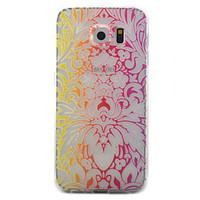 For Samsung Galaxy S7 S6 S5 Edge Case Cover Palace Of Flowers Pattern Painted TPU Material Phone Case